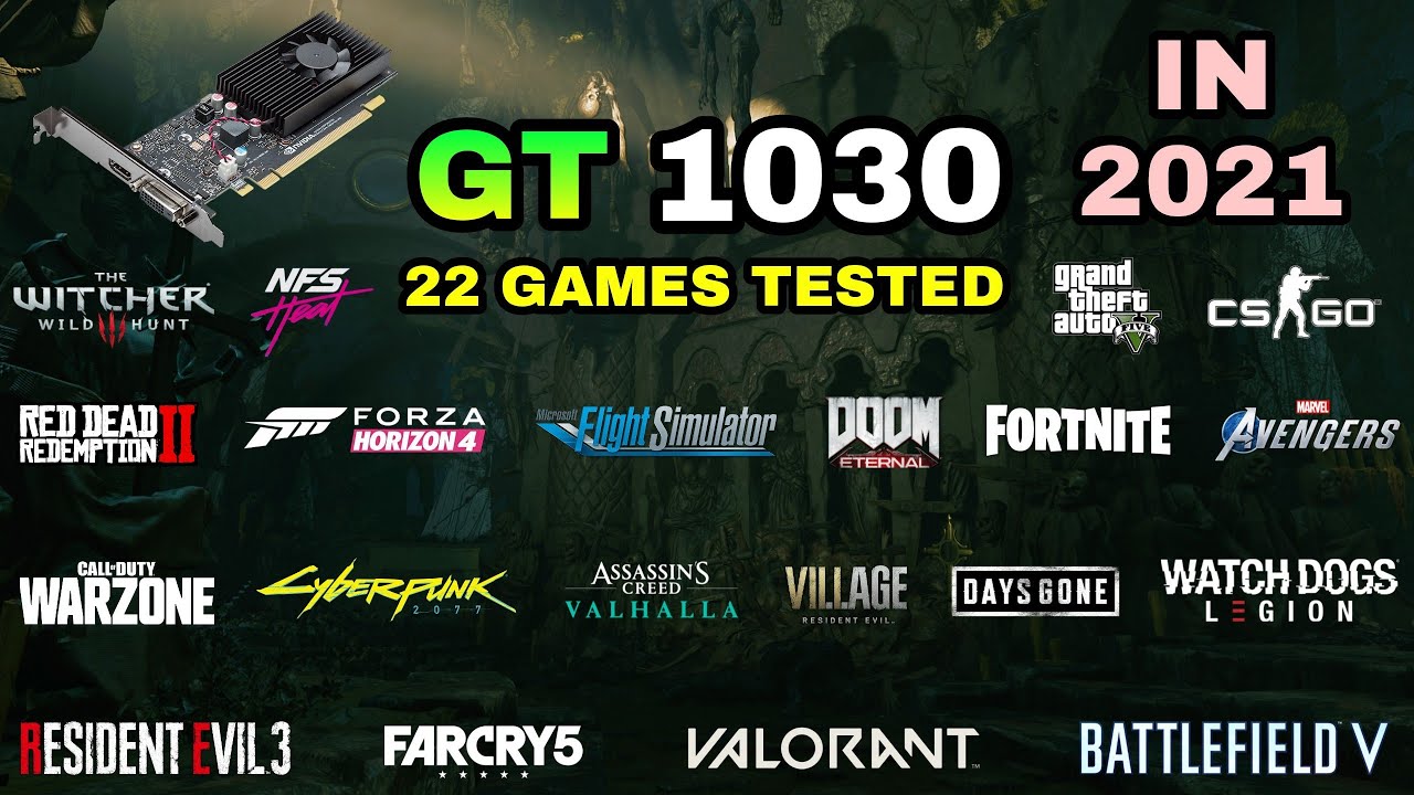 GT 1030 Test in 22 Games | is it Worth in 2021?