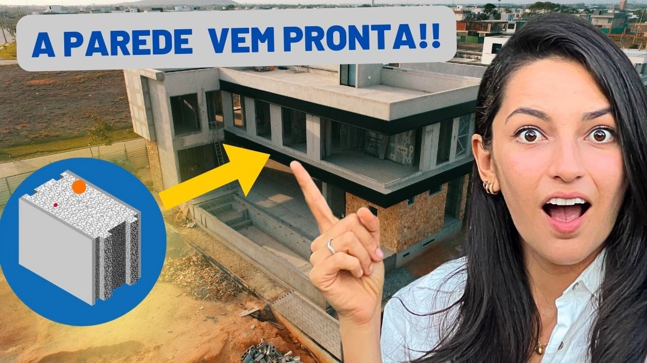 TOUR PELA CASA DE CONCRETO LEVE (LIGHTWALL) E LAJE PRROTENDIDA
