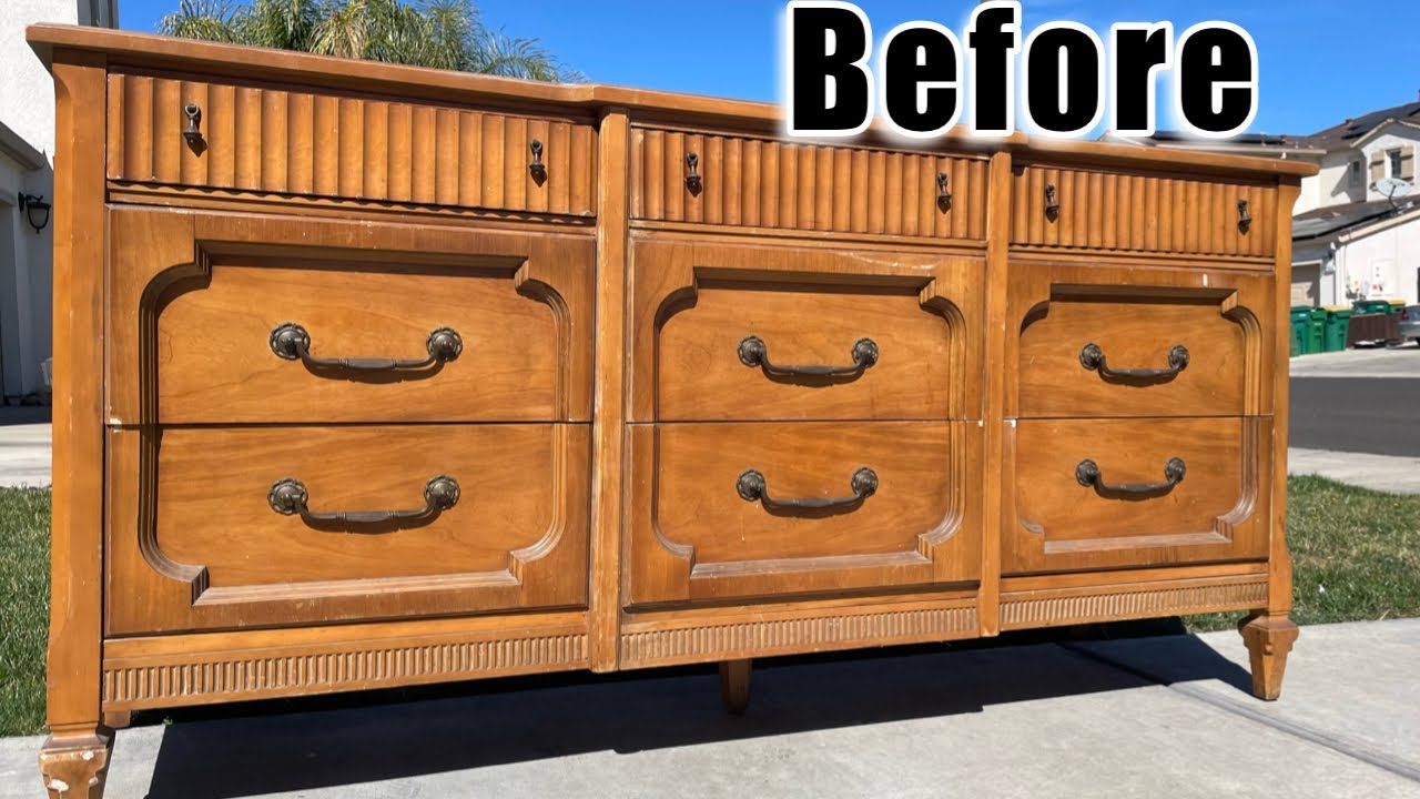 DRESSER MAKEOVER // Dramatic before and after 😲