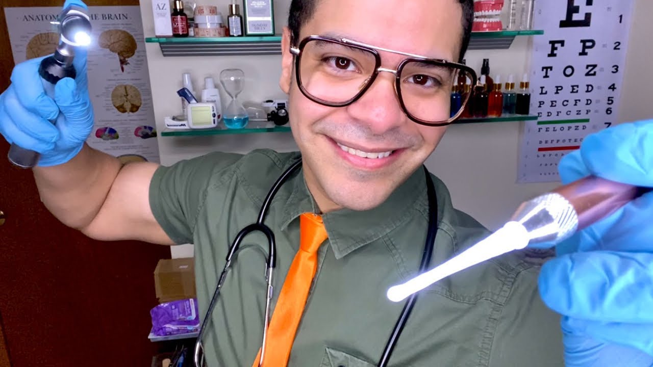 ASMR Doctor Ear Exam & Ear Cleaning For Hearing Loss Roleplay- Medical Test Soft Spoken Tuning Fork