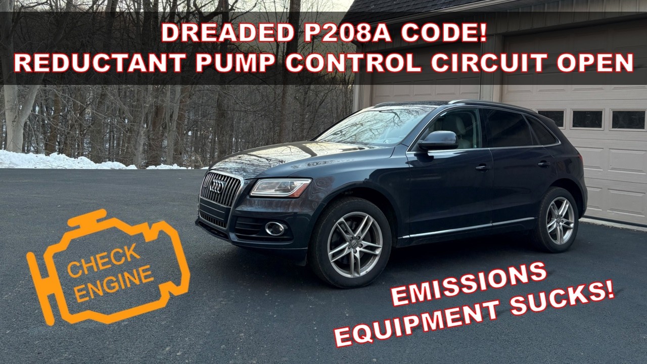 Замена насоса системы впрыска мочевины DEF в Audi Q5 TDI 2014 года | Устранение ошибки P208A