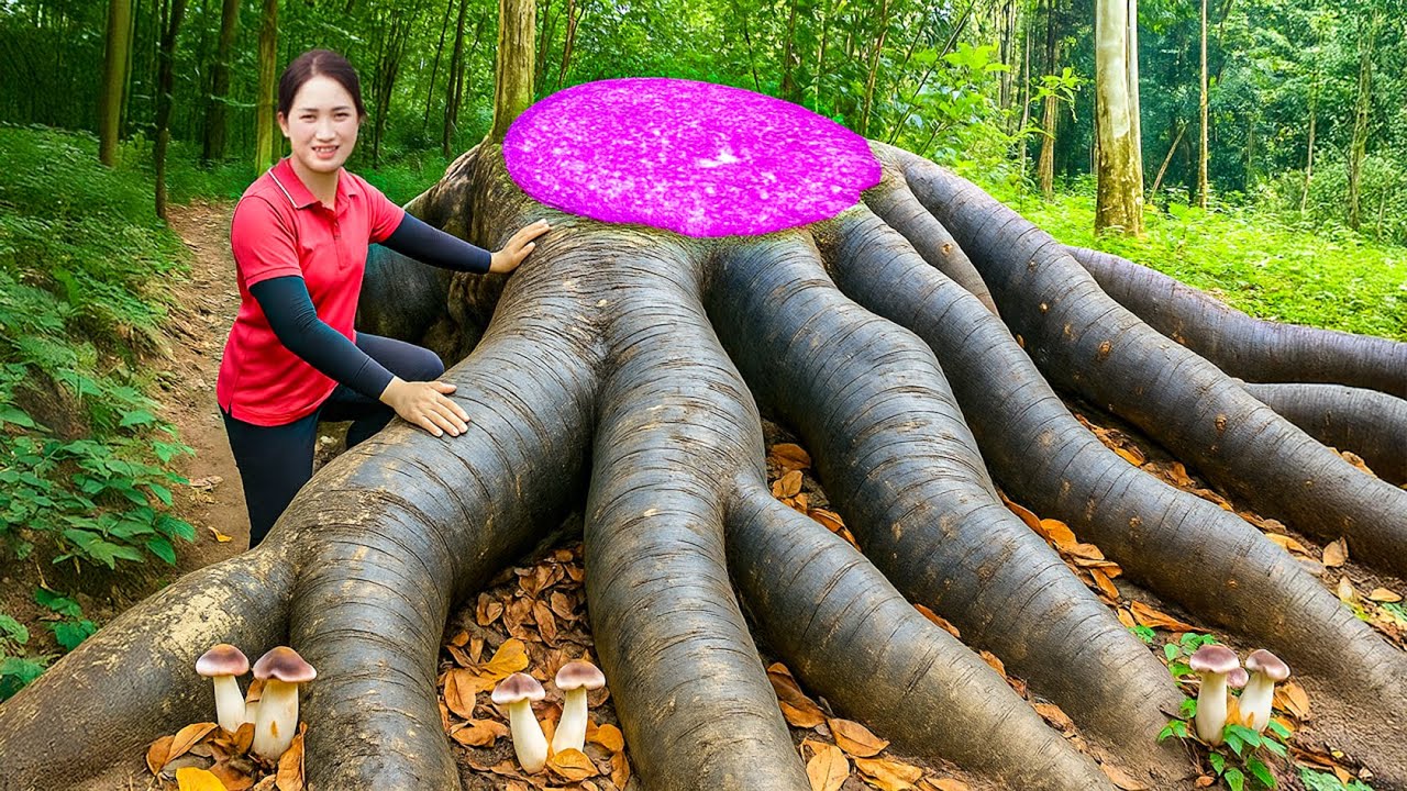 Giant Purple Yam Harvest – Sold Out Instantly at the Village Market!