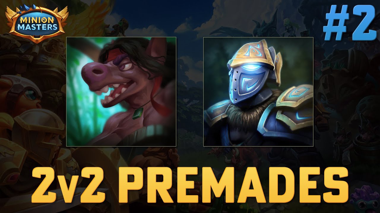 Minion Masters 2v2 Premades - Ratbo + Stormbringer - High Elo Gameplay -  No Commentary - Chill - #2