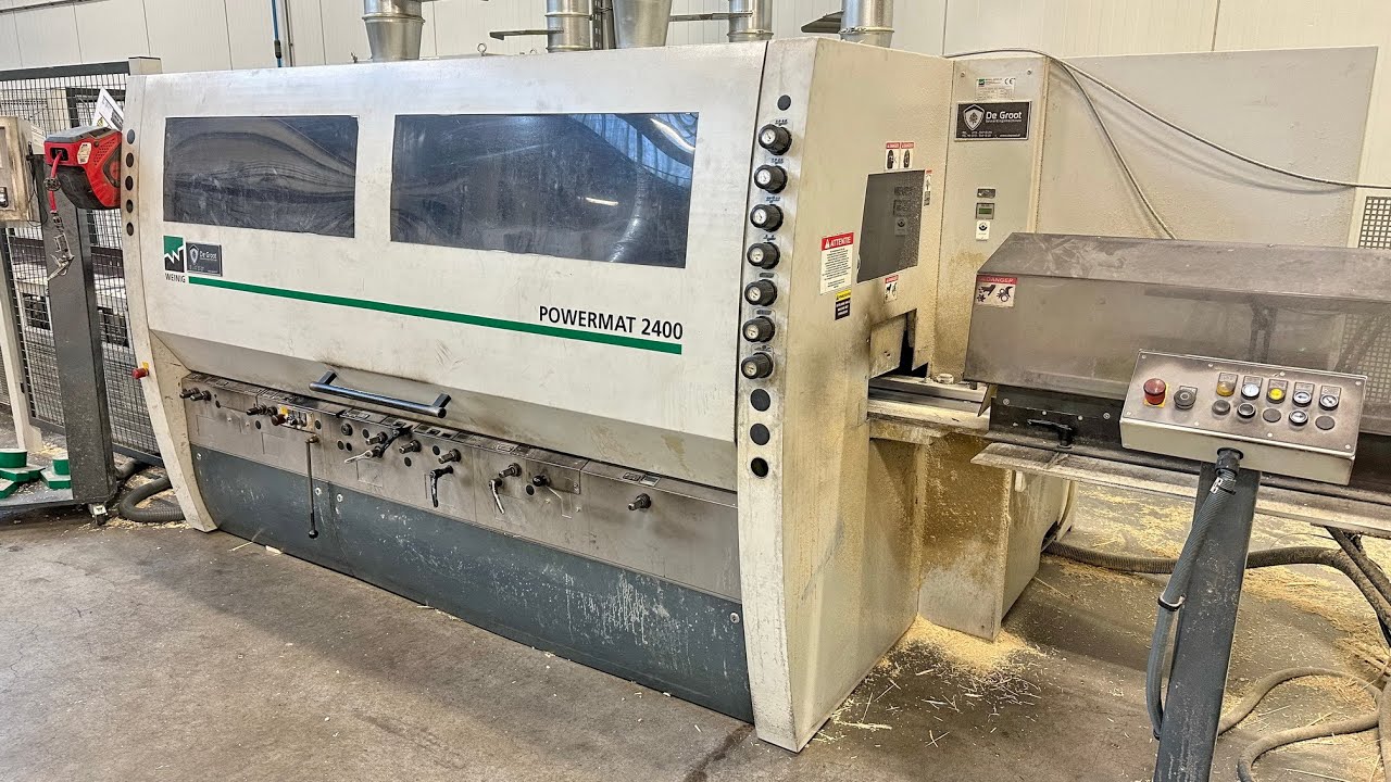 Diba Machinehandel l Weinig Powermat 2400 destacking planing bundling stacking line