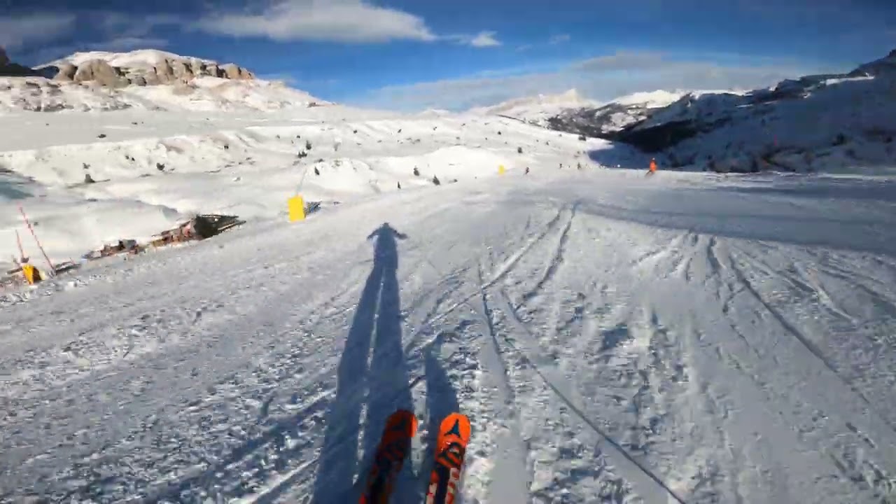 Val di Fassa - Belvedere - Piste 40, 45 - January 2023 - 4K