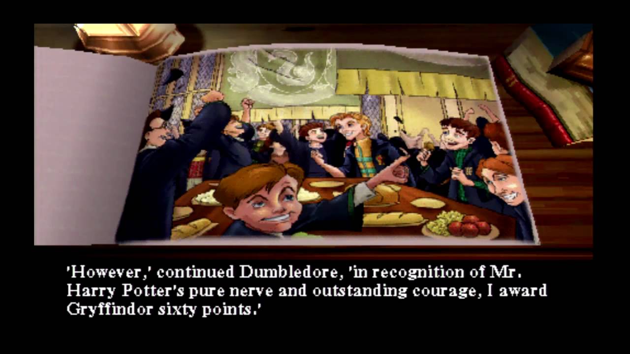 Harry Potter and the Philosopher's Stone PS1 part 13 ending