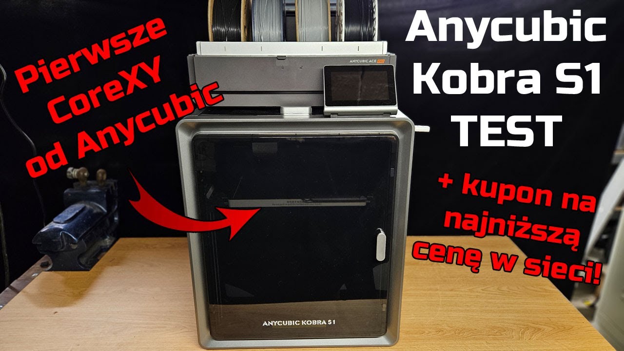 Anycubic Kobra S1 Combo CoreXY - TEST - ACE Pro Druk w Wielu Kolorach