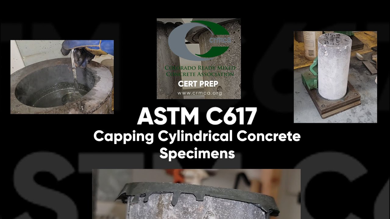 Прочность ACI - ASTM C617 Цилиндрические бетонные образцы с покрытием - Доступные процедуры CRMCA