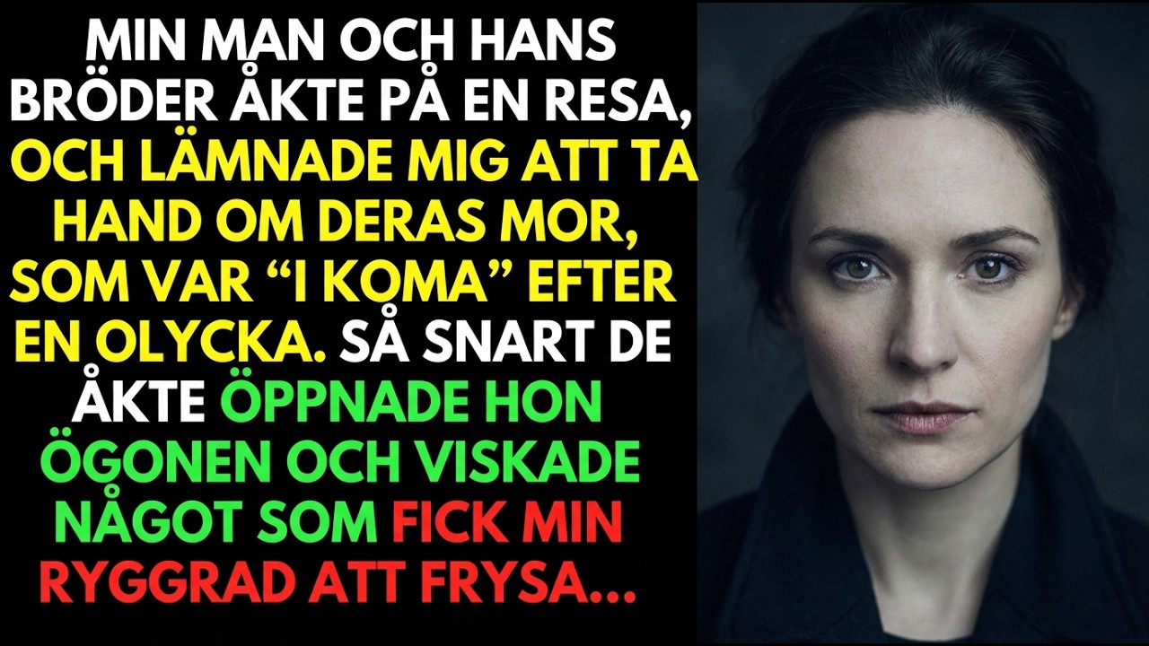 Min man lämnade mig med sin “komatösa” mamma—när de gick öppnade hon ögonen och viskade detta!!!
