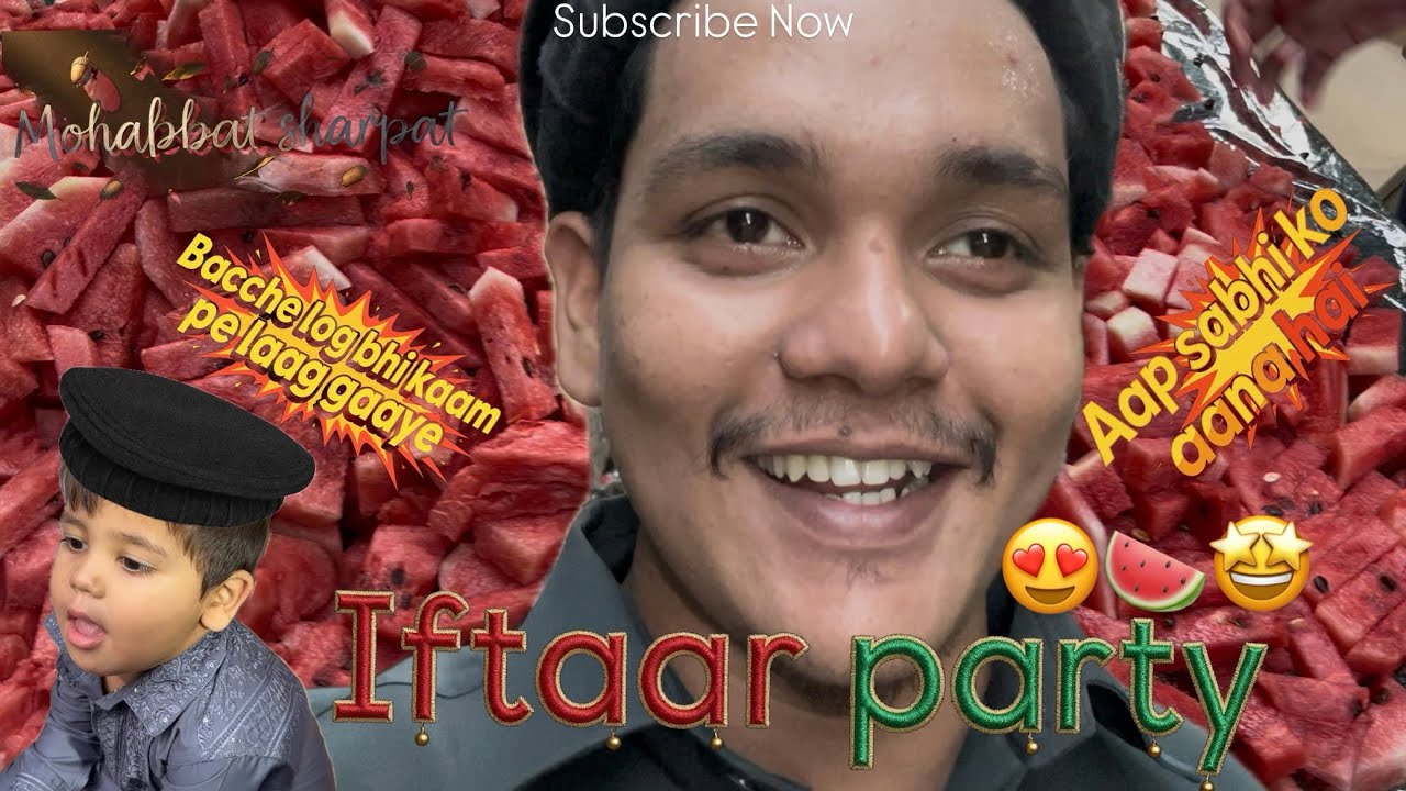 Iftaar party in lotus colony🤩 | ramdaan day 19 | mohabbat sharbat🍉 | #youtube #jojobakwas #vlog 
