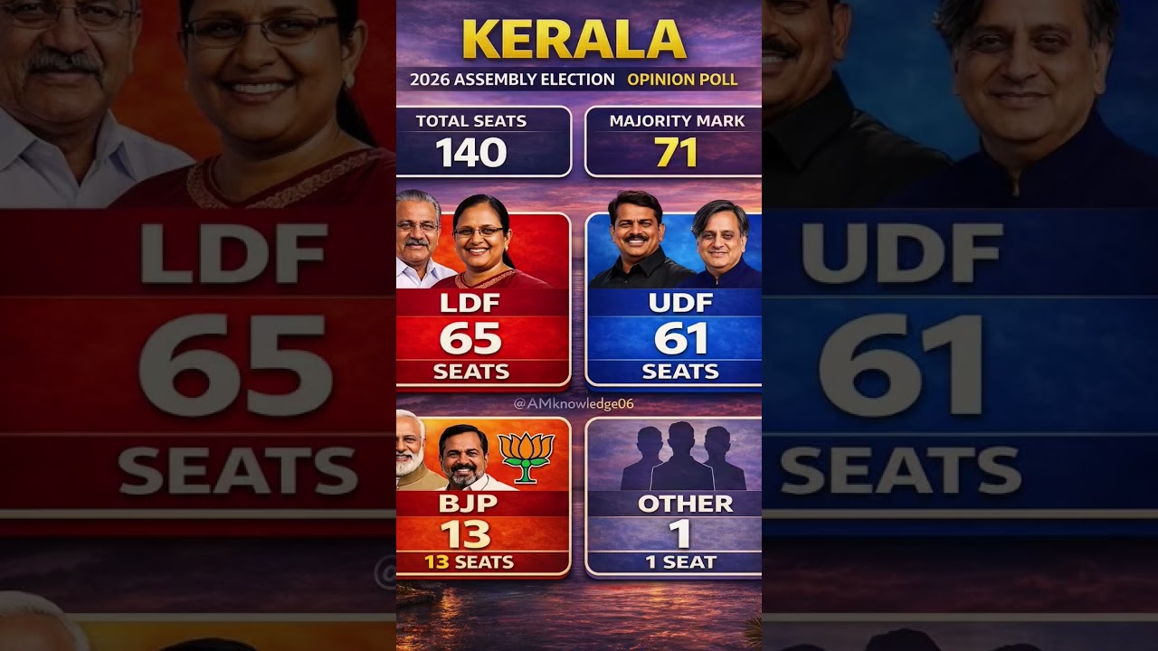 Kerala Election 2026 😱 | Kaun Banayega Sarkar? Full Opinion Poll Results!