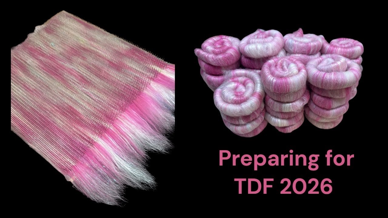 Подготовка волокна к прядению для TDF 2026: смешивание на планшете и создание ровниц (ролаг)