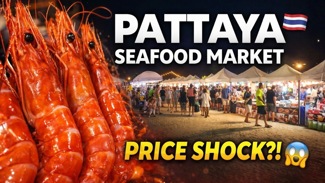 PATTAYA Prices Walk | Seafood Market! Shrimp, Crabs, Squid, Fish 2026