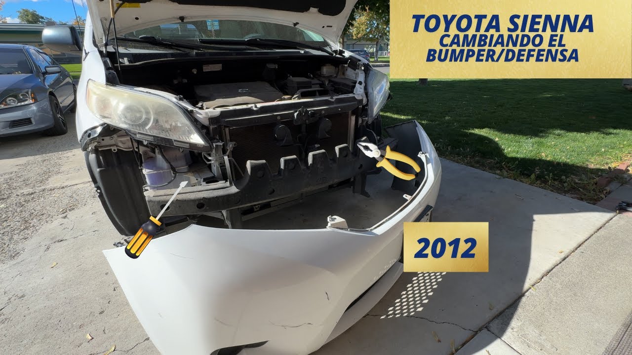 Toyota Sienna 2012 Bumper/Defensa reemplazo.