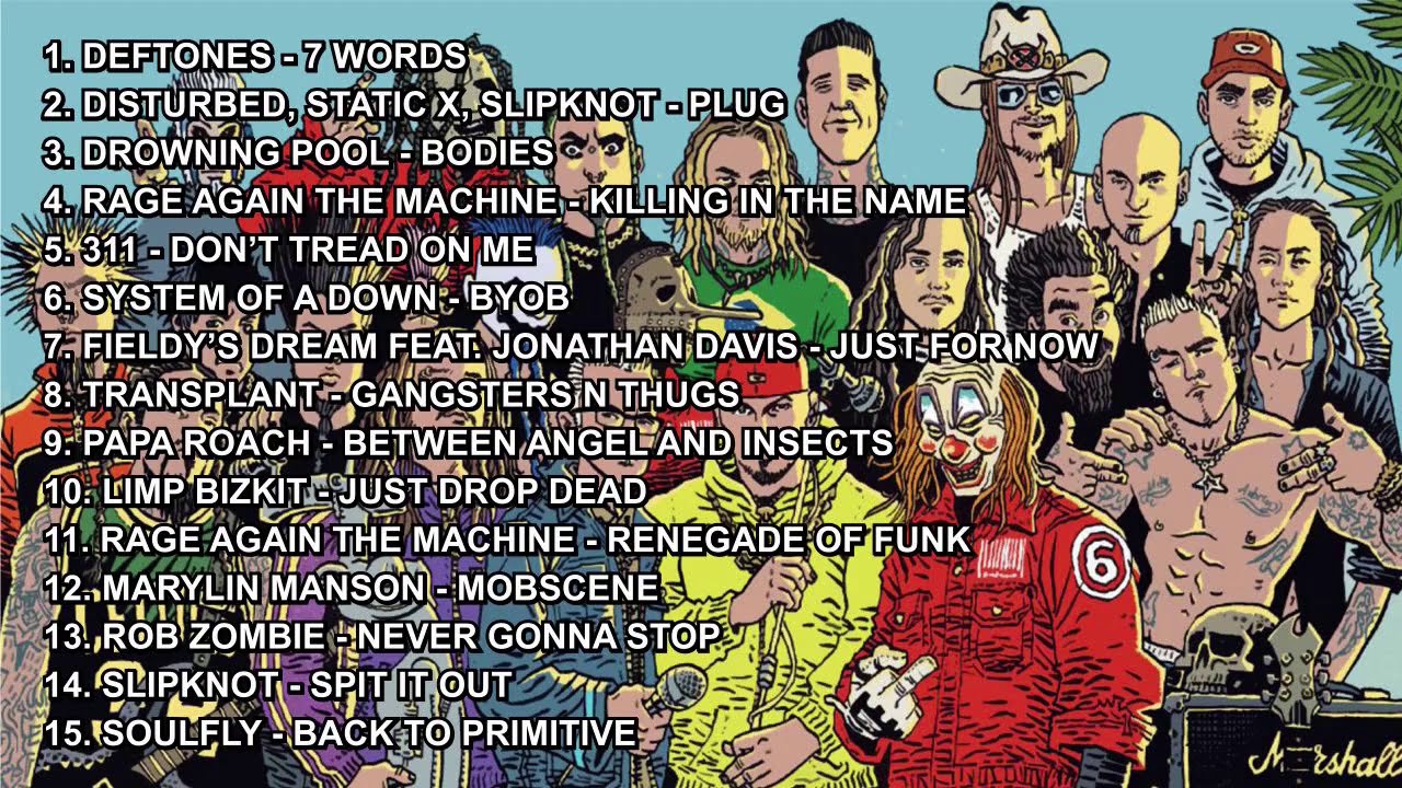 THE BEST NU METAL VOL.1, RAGE AGAIN THE MACHINE, LIMP BIZKIT, PAPA ROACH, DROWNING POOL