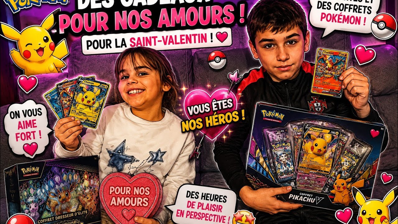 Nos cadeaux pour nos enfants pour la Saint-Valentin