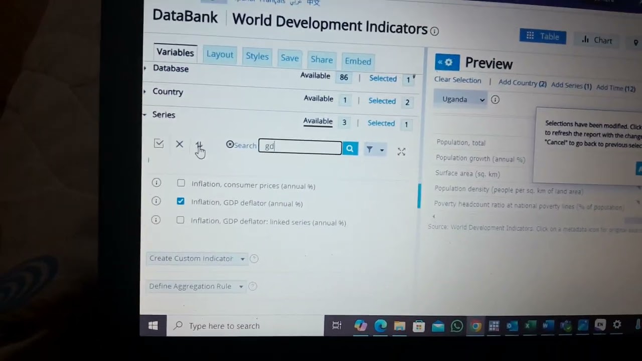 How to download data from.the world bank data base, introduction video