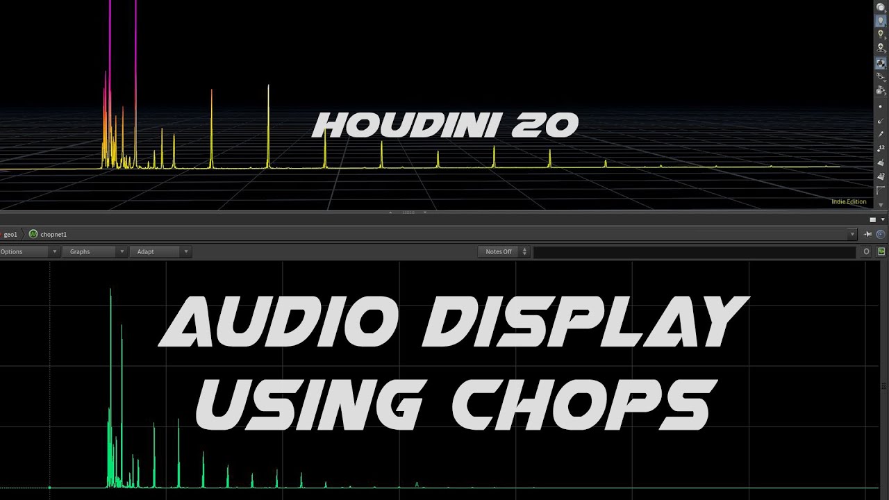 Houdini  -  Building a simple audio display using CHOPs