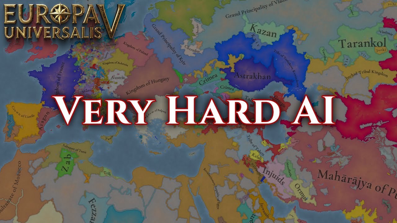 EU5 timelapse with Very Hard AI