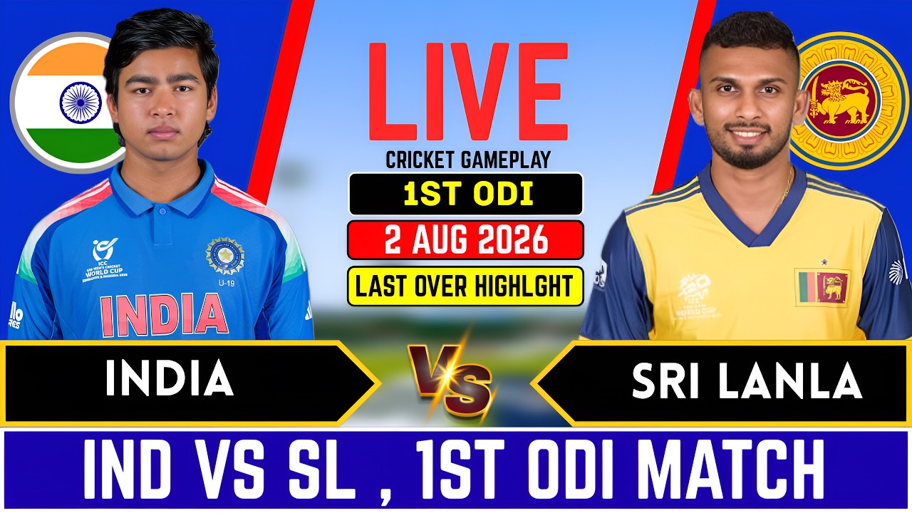 India vs Sri Lanka 1st ODI Match l IND vs SL Live Score and commentary, Last 2 Over Highlights