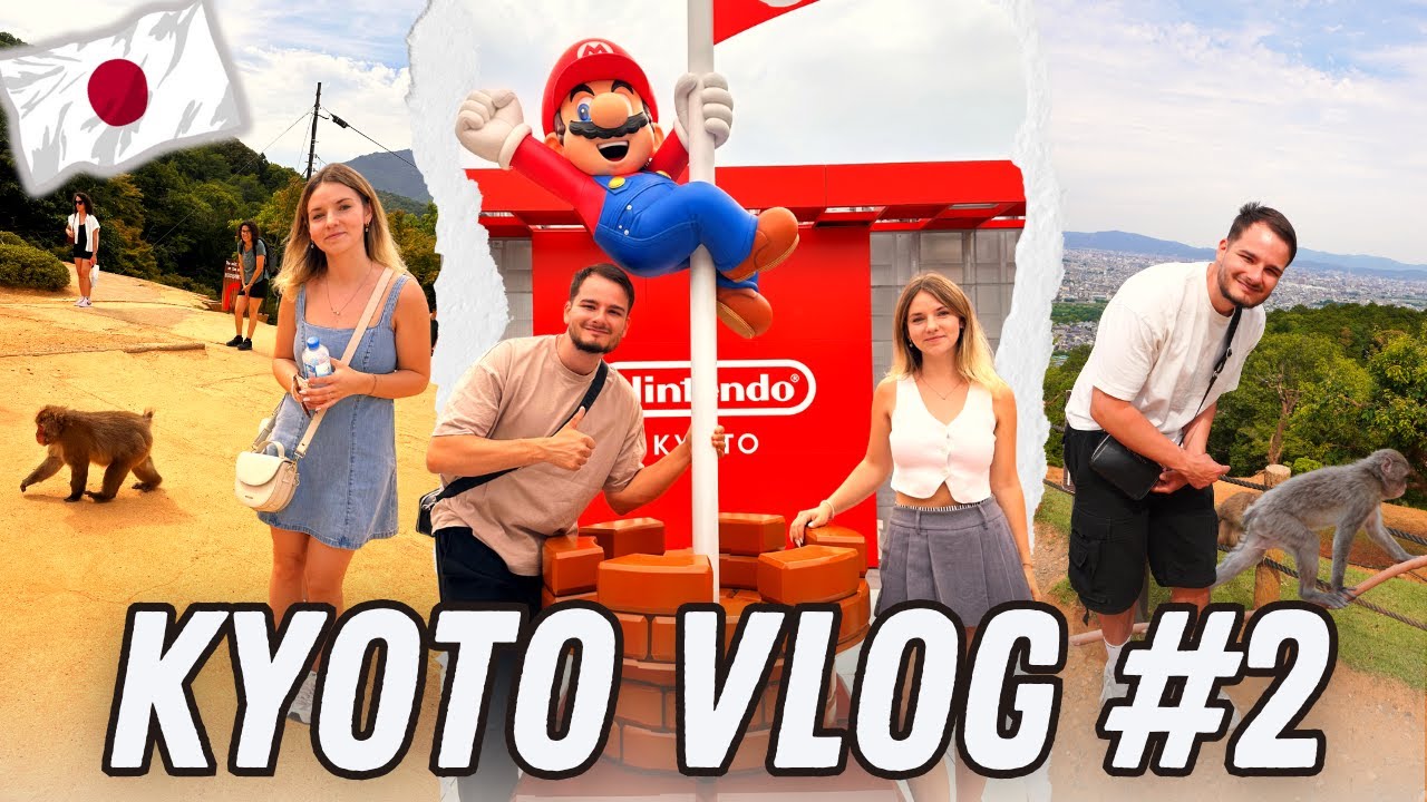 Kyoto Trip 🇯🇵 | Affenpark 🦍 Pokémon & Nintendo World 😍🎮 | Japan Vlog #4