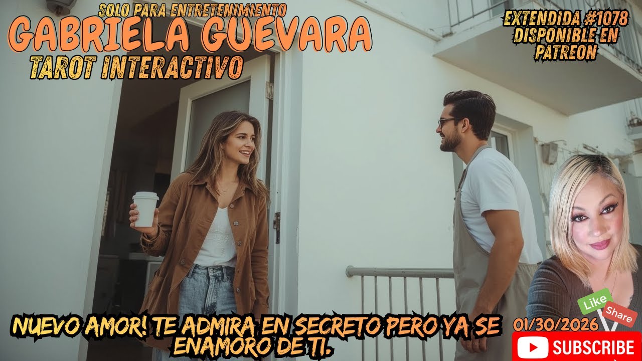 Nuevo Amor! Te admira en secreto pero ya se enamoro de ti. Tarot. EXTENDIDA #1078