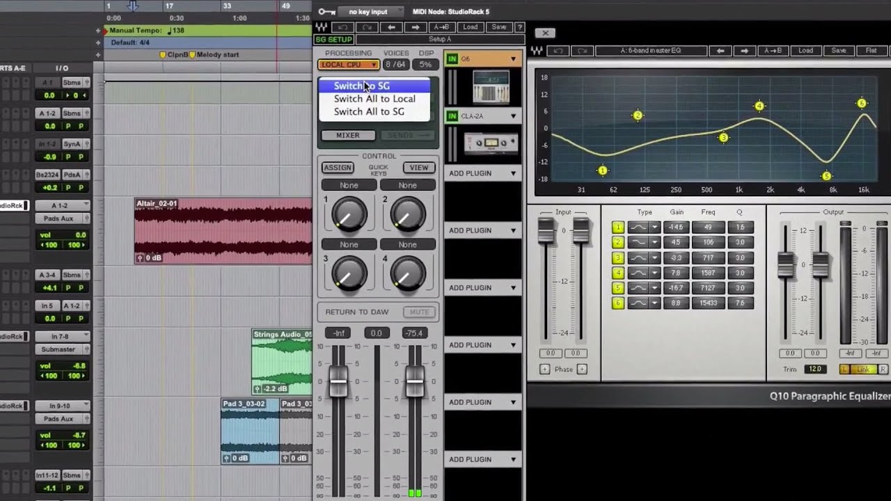 Tracking with Hundreds of Plugins Using the SoundGrid Studio System