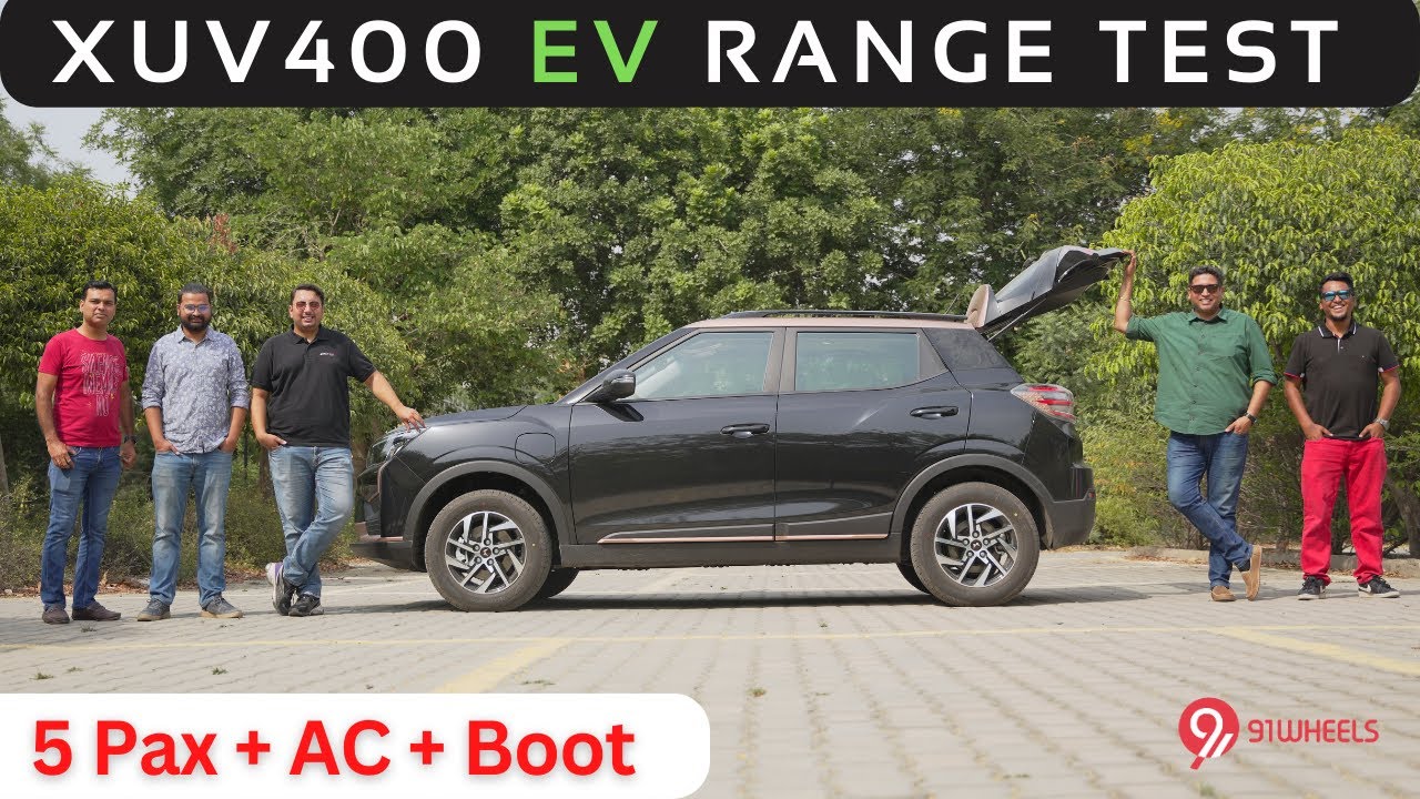 Mahindra XUV400 EV Range Test Challenge || Full Load Of 5 People + AC + Boot