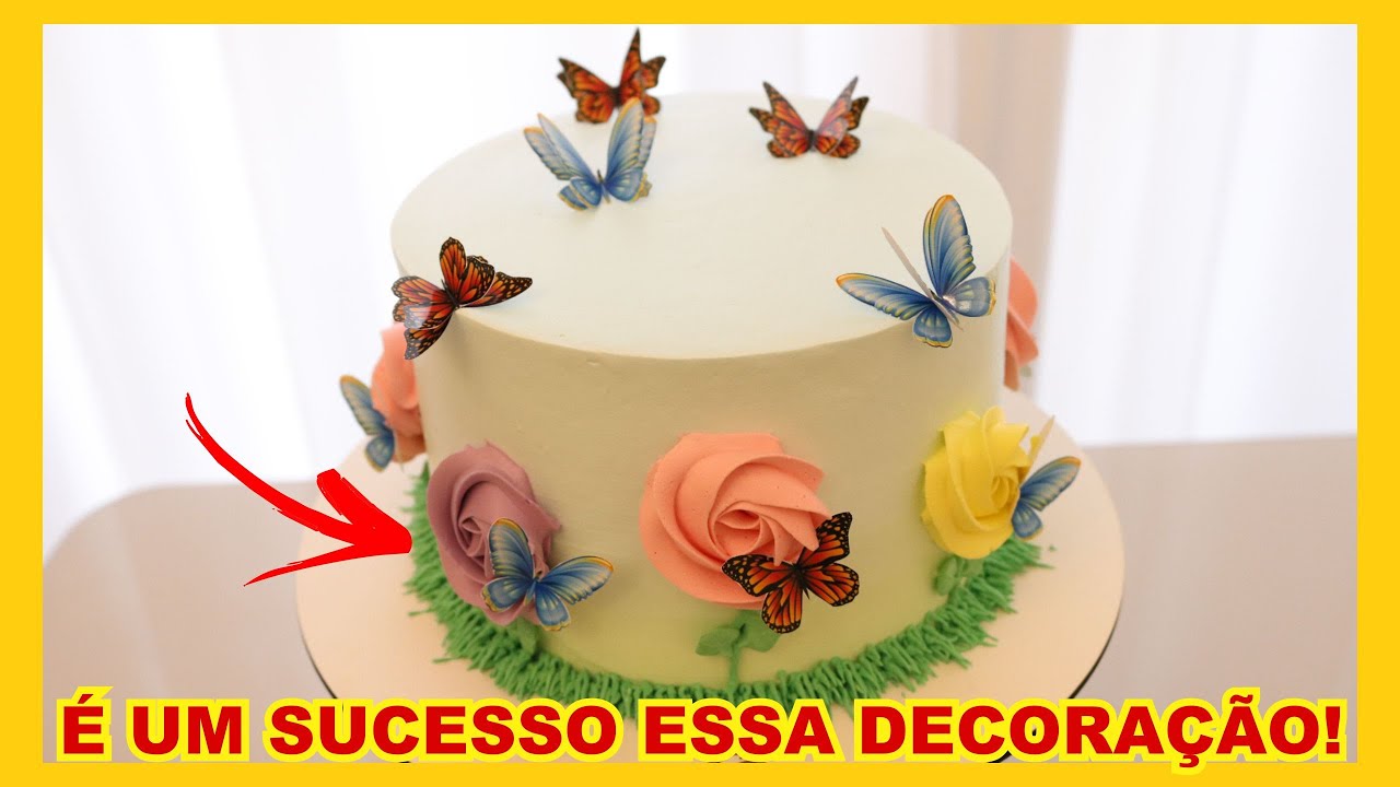 BOLO JARDIM | MARAVILHOSO !! | LINDO E DELICADO - Rebeca Poll