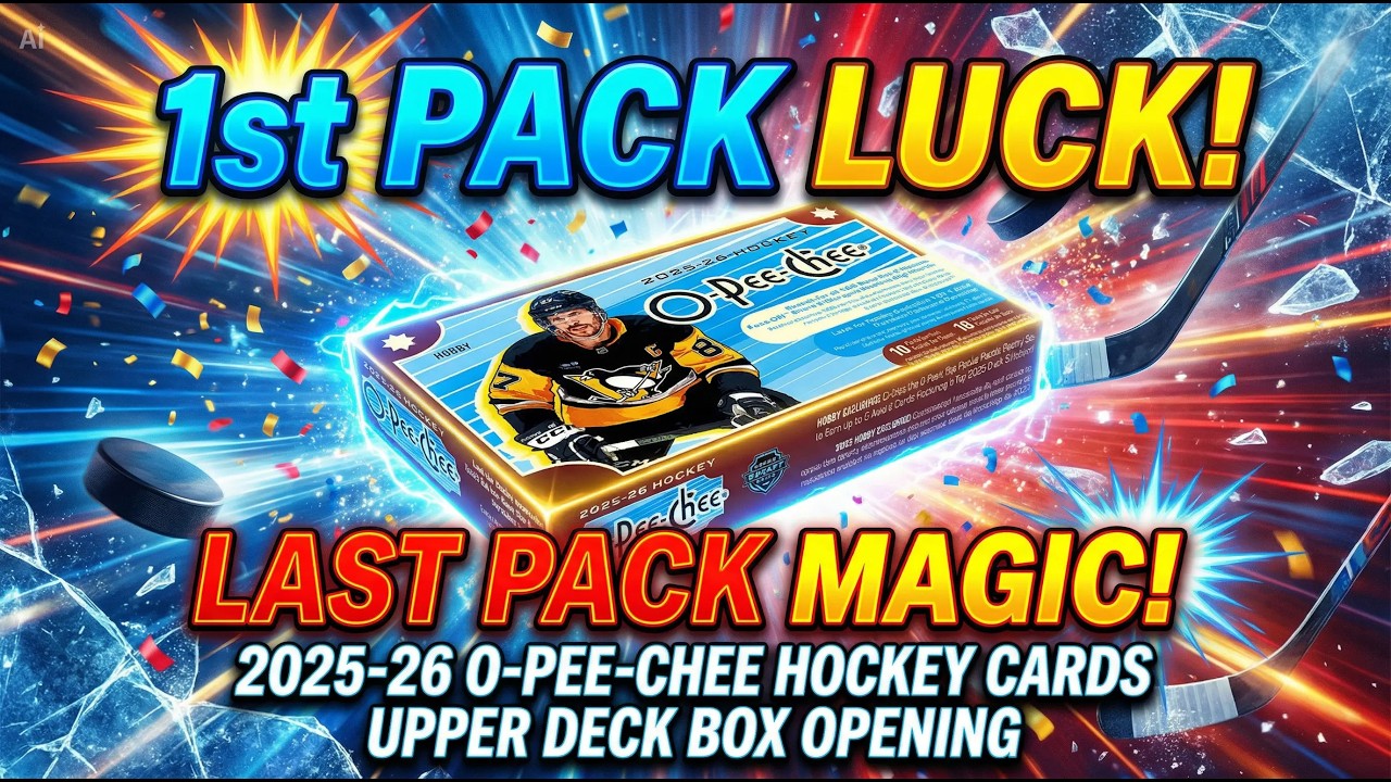 1st PACK LUCK! 2025-26 O-PEE-CHEE HOCKEY CARDS UPPER DECK BOX OPENING