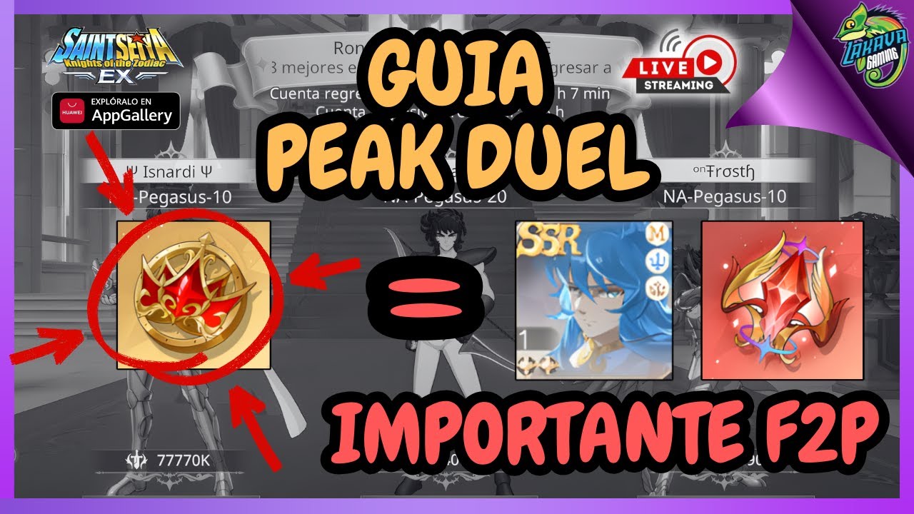 ⭕️En Vivo⭕️PEAK DUEL Farmeo a JULIAN & GUERRA PVP Saint Seiya EX