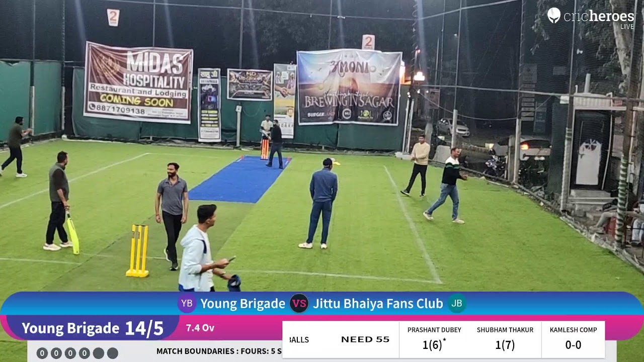 Jittu Bhaiya Fans Club vs Young Brigade live cricket match | MAKRONIA PREMIER LEAGUE 2.0 live - yor