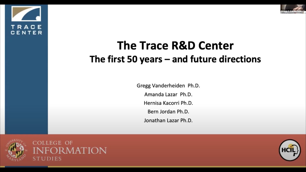 The Trace R&D Center: The first 50 years -- and future directions