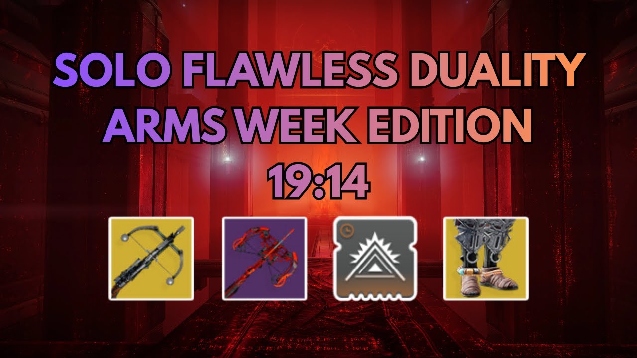 Solo Flawless Duality - Void Hunter (Renegades + Arms Week)