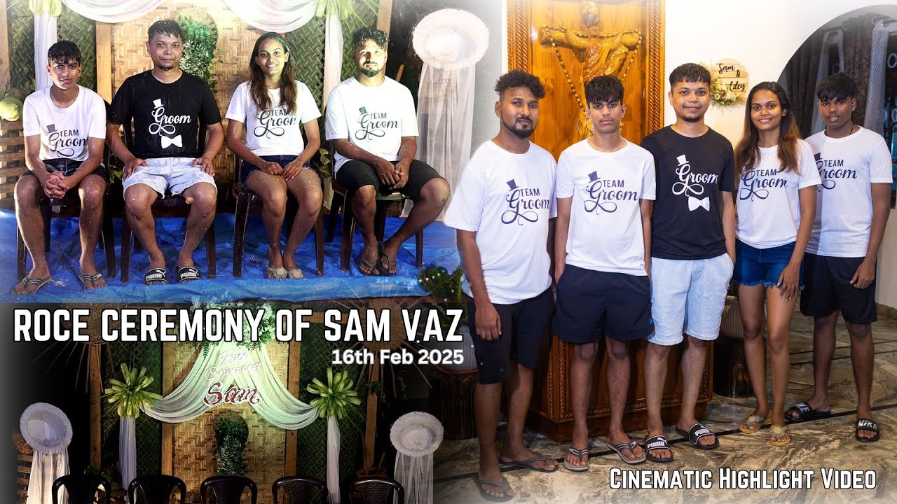 ✨ ROCE CEREMONY of Sam Vaz | Cinematic Highlight Video 🎥 | Goa wedding ceremony video Goa 16-02-2025