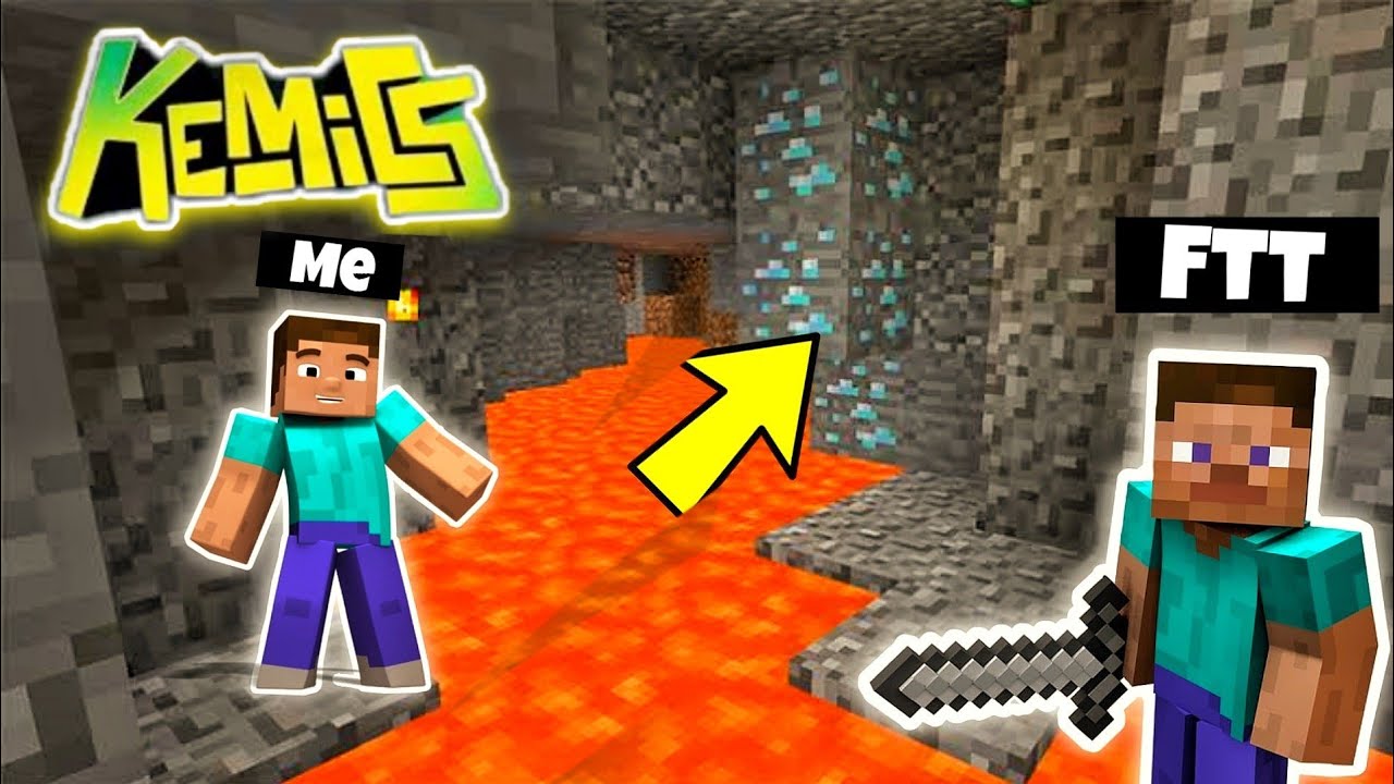 DIAMOND Mining in KeMiCS with @FTTGaming in MINECRAFT !! MALAYALAM