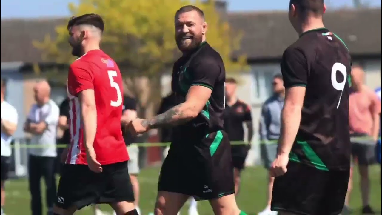The King is back | Conor is playing football.