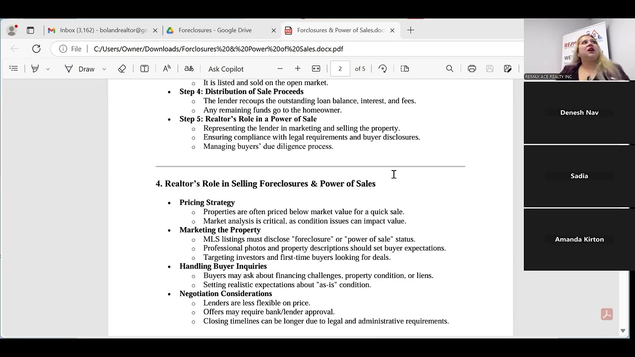 Foreclosure & Power Of Sale   Explanation & Paperwork Involved