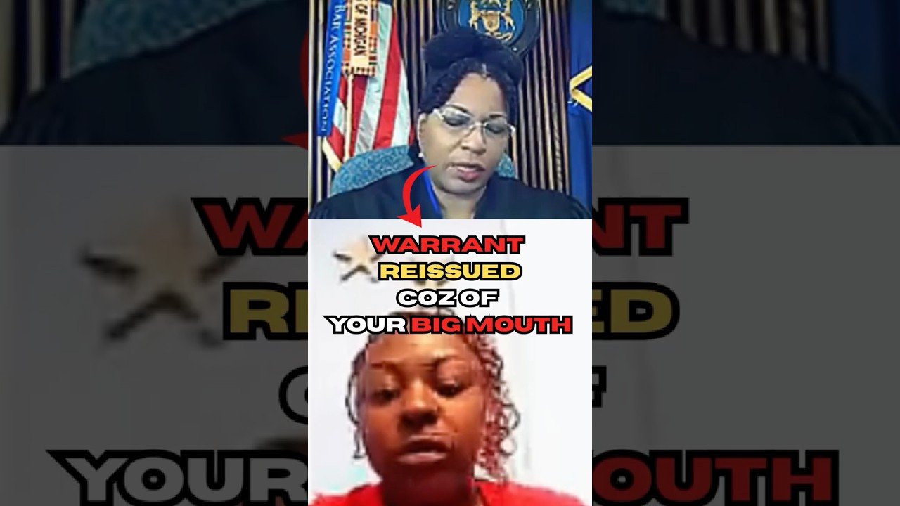 Her Big Mouth Got Her into Trouble l Bench Warrant Reissued.