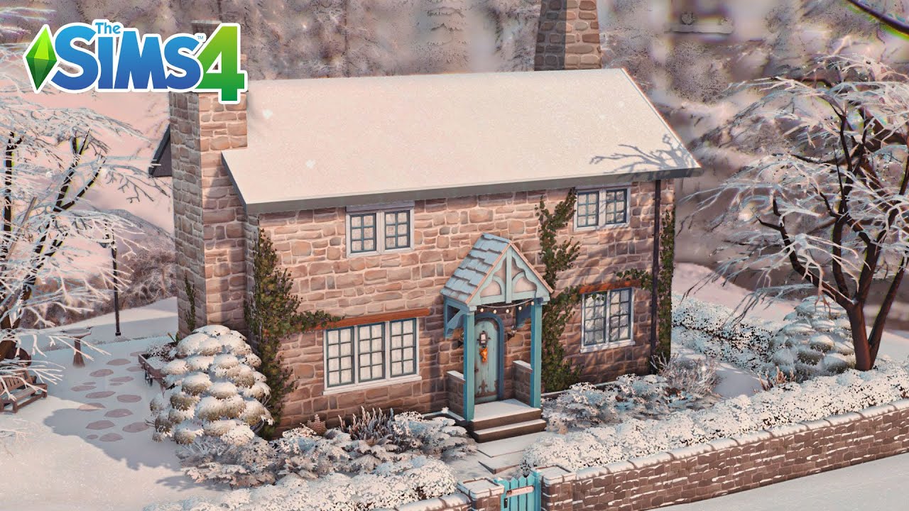 The Holiday: Rosehill Cottage + Q&A ❄️| Sims 4 | Stop motion | No CC