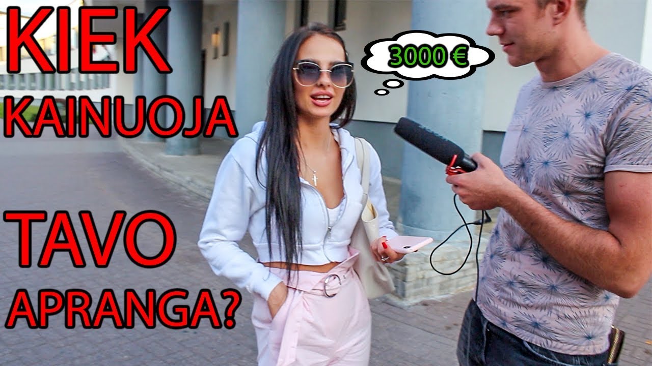 Kiek KAINUOJA Tavo APRANGA?
