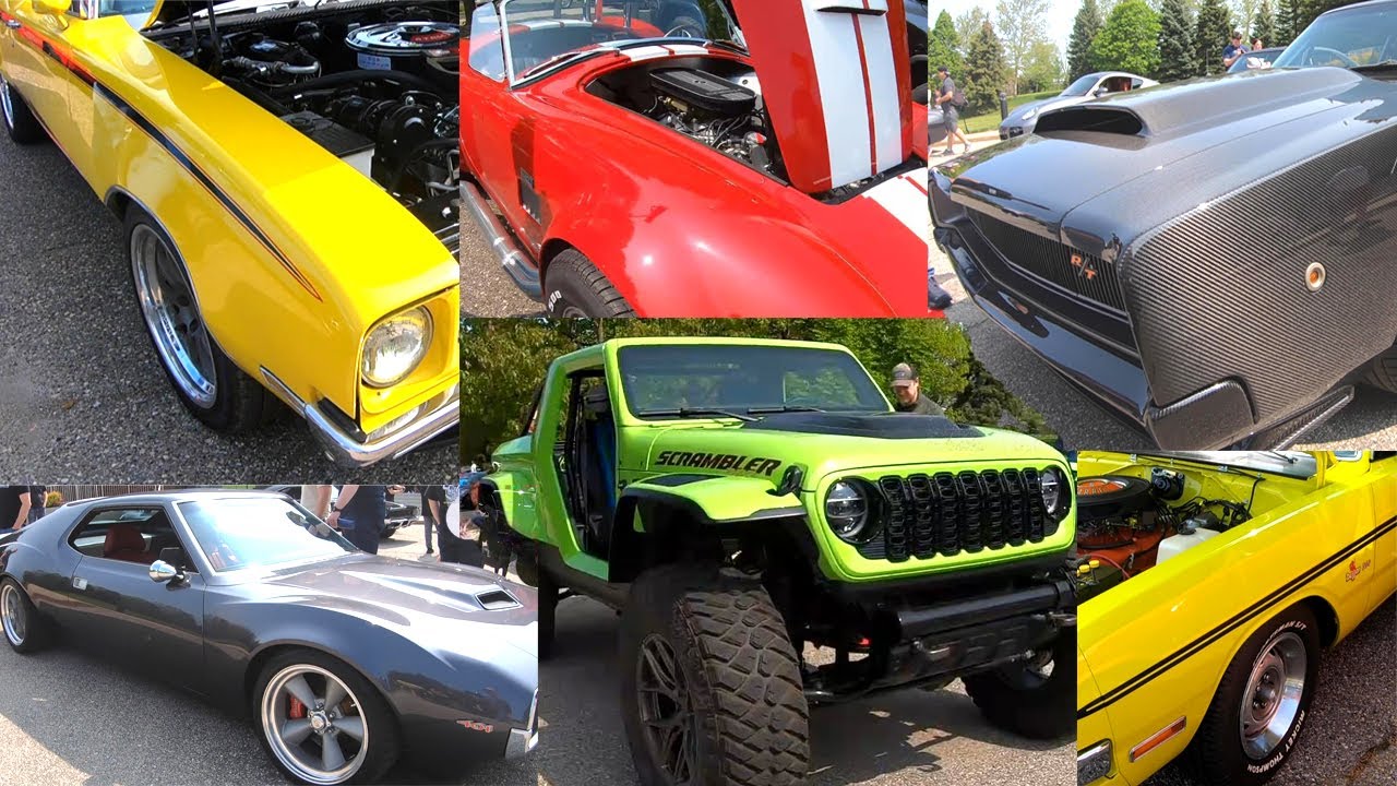Driving my Cuda to the Stillantis Cars and Coffee!