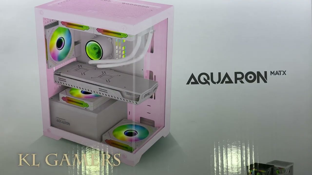 ARMAGGEDDON AQUARON MATX TRANSPARENT VIEW GAMING CASING CHASSIC PC CASE Unbox