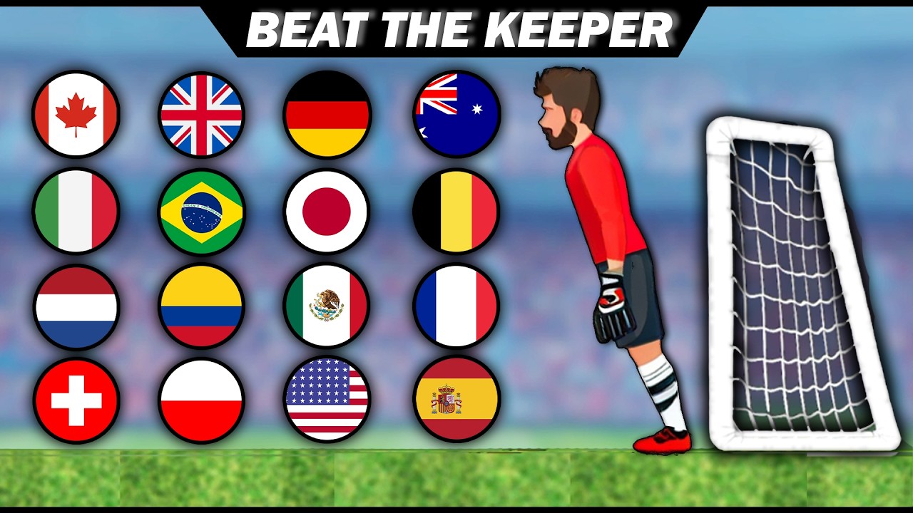 BEAT THE KEEPER | Marble Soccer Race Tournament #53