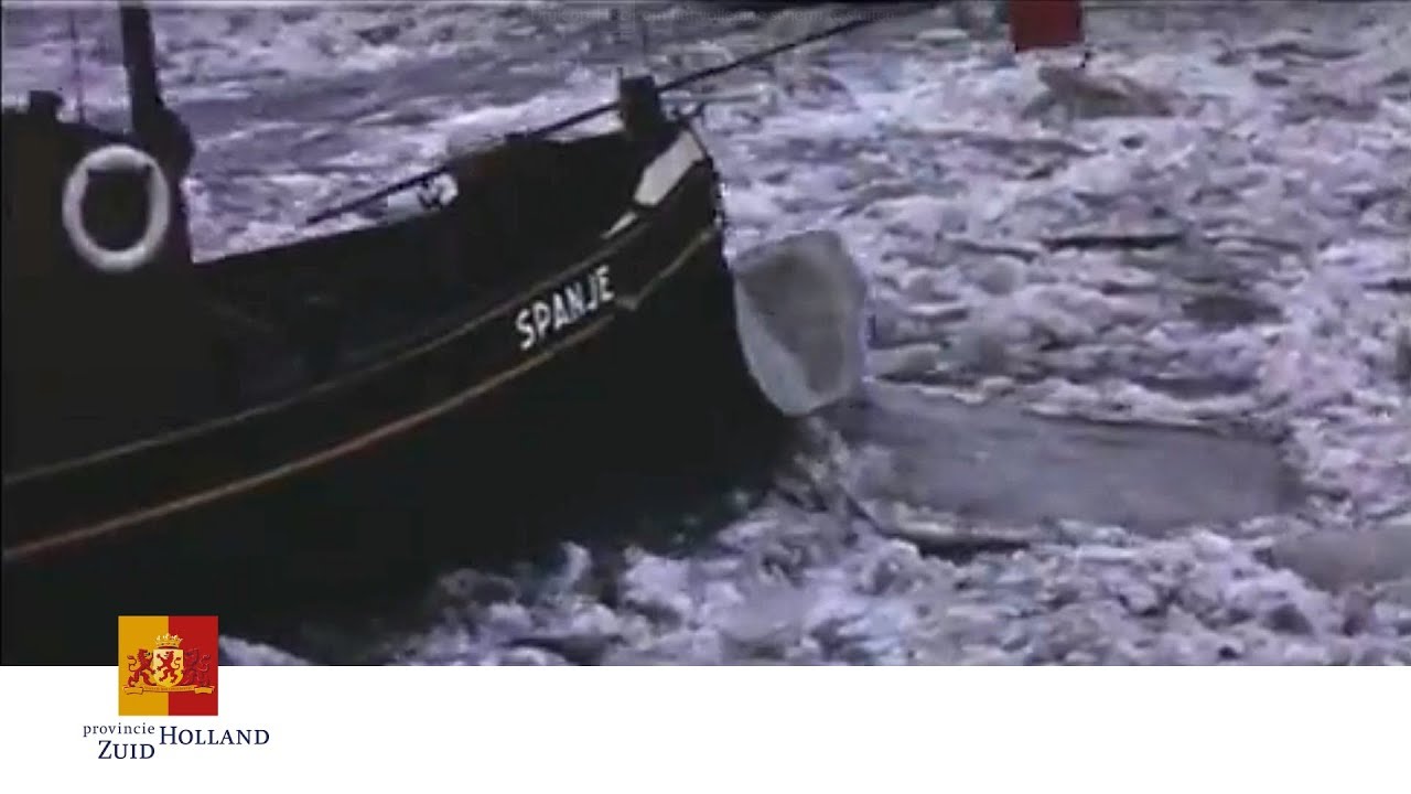 IJsbrekers in Winter 1955-1956| Provincie Zuid-Holland