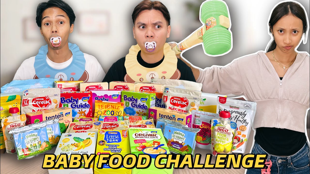 CABAR MAKAN MAKANAN BABY TANPA BUAT MUKA !!