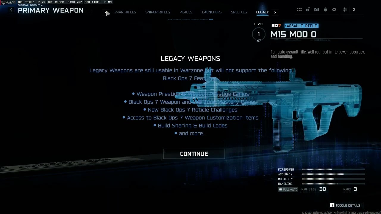 Warzone, Legacy weapons tutorial.