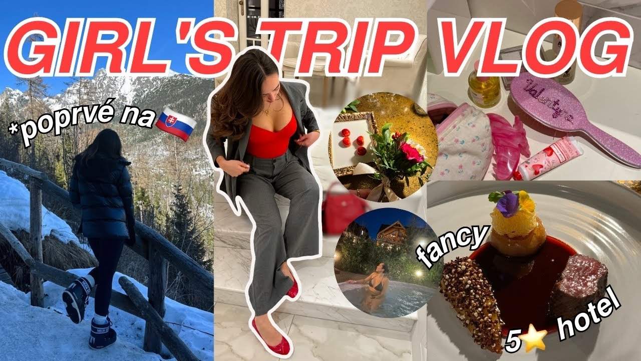*2 NOCI V 5⭐️ HOTELU!* holčičí VÝLET NA SLOVENSKO 🩷 | VLOG