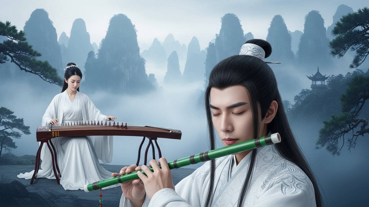 Chinese Zen Music: Kloy Flute & Guzheng 🌙 Soothing Music for Sleep & Focus