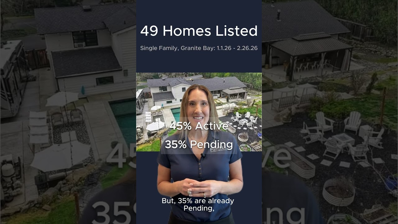 Granite Bay Housing Market Update | What Happened to Listings So Far in 2026?